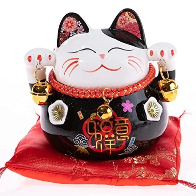 Image of Maneki Neko Japanese Cat Good Luck Charm