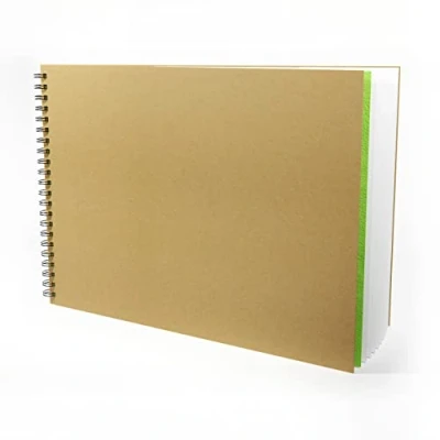 Image of Artgecko Mixed Media Sketch Book A3 Landscape 80 Pages (40 Sheets) 150gsm White Cartridge Paper