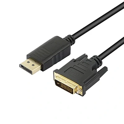 Image of XMSJSIY Displayport to DVI Adapter Cable,High Speed DP Male 24+1 1080P Full HD for PC, Laptop, HDTV, Projector, Monitor 1.8M