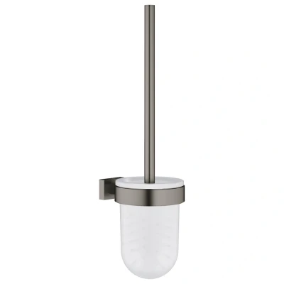 Image of Grohe Essentials Cube Toilet Brush Set Brushed Hard Graphite (40513AL1)
