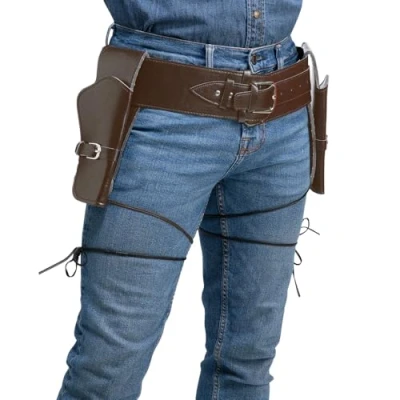 Image of Wicked Costumes Deluxe Double Cowboy Holster Fancy Dress Accessory