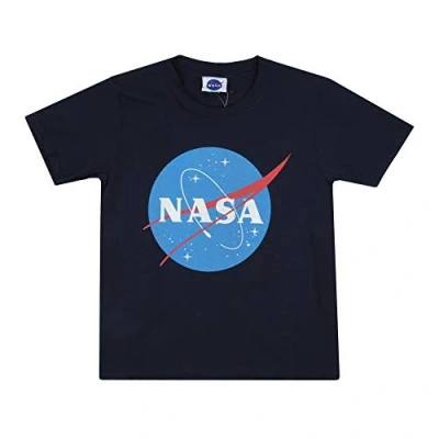 Image of Nasa Boys&#039; ORIGINAL LOGO T Shirt, Navy, 7 8 Years