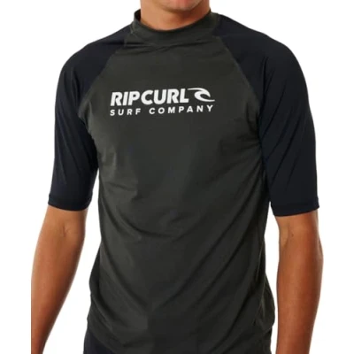 Image of Rip Curl Shock UPF Rash vest, Men&#039;s, Size: XXL, Black marle