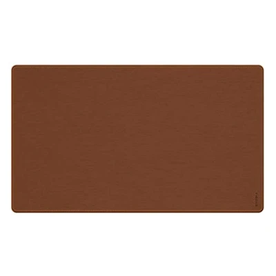 Image of RHODIA 194231C Soft Copper Desk Pad Size S (60x35 cm) Italian Faux Leather Orange Saddle Stitching Rhodiarama Home Office Collection Organization &amp; Designer Storage