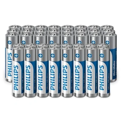 Image of Philips Ultra Alkaline AA/AAA Batteries Combo Versatile for All Devices, Pack of 40