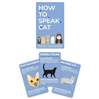 Image of Gift Republic GR490104 100 How to Speak Cat Cards