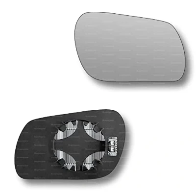 Image of Less4spares Replacement Wing Mirror Glass Right Compatible with Mazda 3 2003 2009 CLIP ON Driver Off side Heated Convex