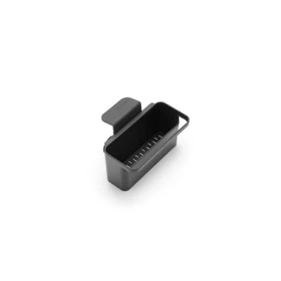 Image of Brabantia In Sink Organiser Caddy with Suction Cups &amp; Drainage Holes, Easy Fix Kitchen Tidy Holder for Sponges, Cloths Washing Up Brushes, Dark Grey