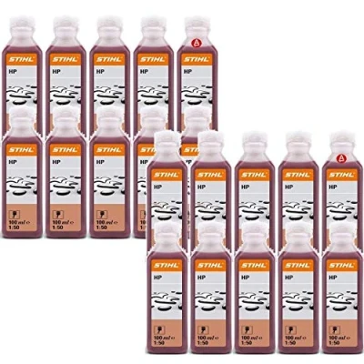 Image of Stihl Two 2 Stroke Engine Oil 100ml One 1 Shot 20 Tubes 07813198401