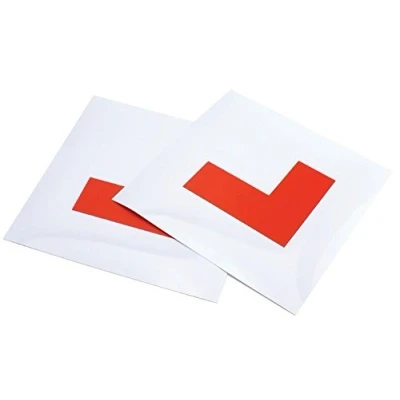Image of Fully Magnetic L Plates for New Drivers, 2 Pack Learner Plate, perfect choice driving security
