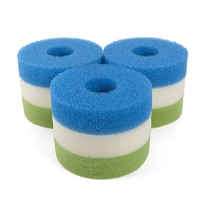 Image of LTWHOME Foam Sponge Filter Set Fits Hozelock Bioforce 4500 (Pack Of 3 Sets)
