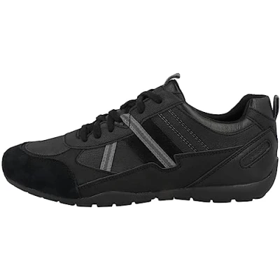 Image of Geox U Ravex A Sneaker, Black Anthracite, 7 UK