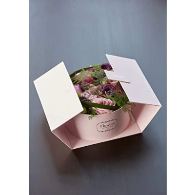 Image of Oasis Alice Surprise Symphony Lined Florist Hat Box Light Pink