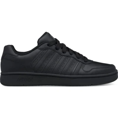 Image of K Swiss Mens Trainers Court Palisades Leather Lace Up black (archived) Size UK 7