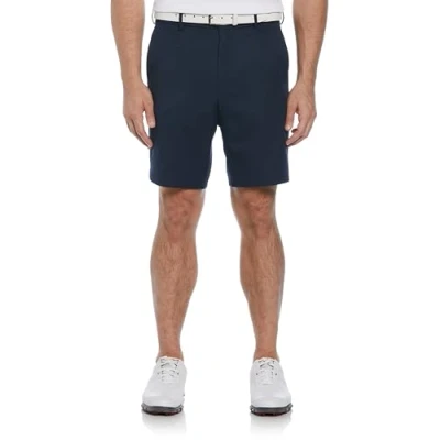 Image of PGA TOUR Men&#039;s Expandable Flat Front Short, Black Iris, 34