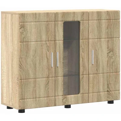 Image of vidaXL Sideboard Sonoma oak 55.5 x 29 100 cm Engineered wood