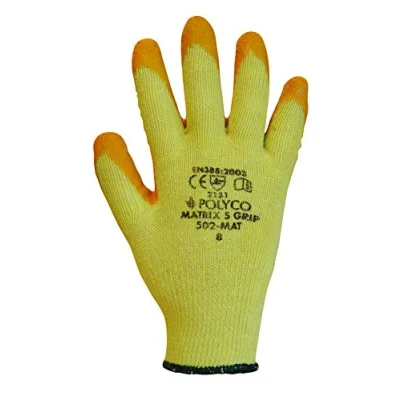 Image of Polyco Matrix S Grip Gloves Size 9 Orange 503 MAT