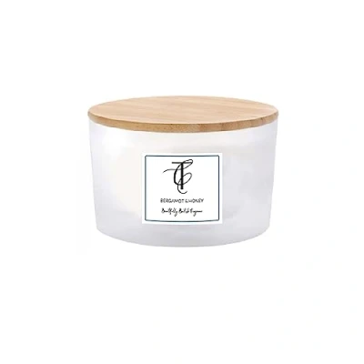 Image of The Country Candle Company Pastels Range Triple Wick Bergamot &amp; Honey