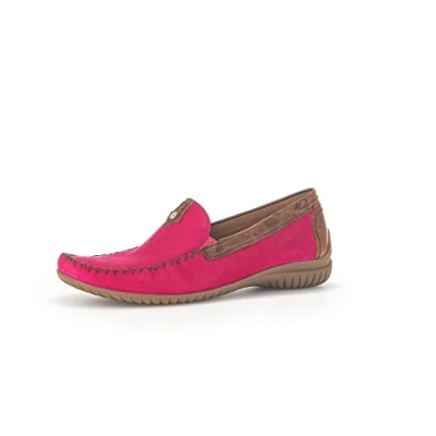 Image of Gabor California Sporty Womens Moccasins 6 UK Pink Suede/New Whiskey