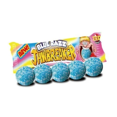 Image of Blue Razz Raspberry Jawbreakers ZED Candy x3 Packs (5 Balls Per Pack)