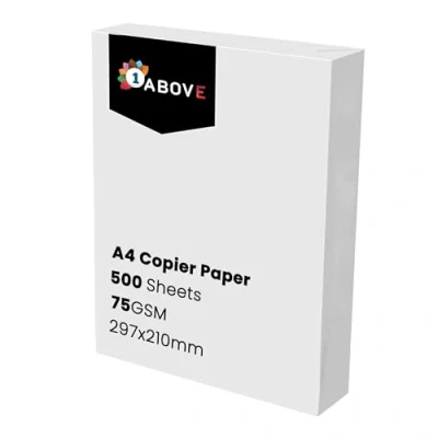 Image of A4 Multi Purpose Copier and Printer Paper 75gsm 500 Sheets 297mm x 210mm White for Home or Office, Arts Crafts Use 1 Ream