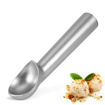 Image of 7inch Aluminum Scooper Spoon,Ice Cream Scoop,Aluminum Ice Scooper,Non Stick Spoon Spade Melon Baller Scoop Kitchen Food for Fruit, Mashed Potato,7x1.6inch