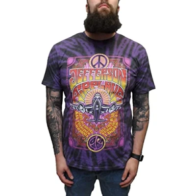 Image of Mazeys Mens Official Jefferson Airplane T Shirts Live Size XL