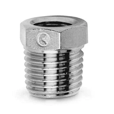 Image of Camozzi 2530 3/8 1/8 BSPT Adaptor, Reducing Bush Male, 3&quot;/8&quot; Female 1&quot;/8&quot; Thread (Pack of 5)