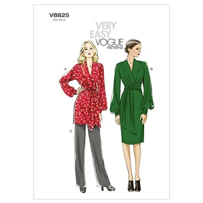 Image of Vogue Patterns V8825 Size B5 8 10 12 14 16 Misses&#039; Tunic Dress and Pants