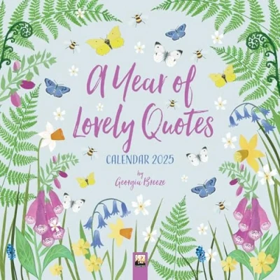 Image of A Year of Lovely Quotes Wall Calendar 2025 (Art Calendar)