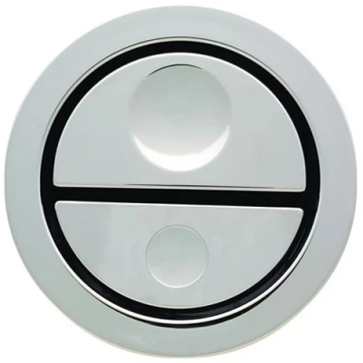 Image of Geberit Pneumatic Dual Flush Chrome Toilet Push Button for AP109 Cisterns 241.413.21.1, Multi Colour