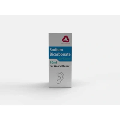 Image of Sodium Bicarbonate Ear Drops Mobius Gentle Wax Removal Hardened Wax. Cleaning Pack 10ml