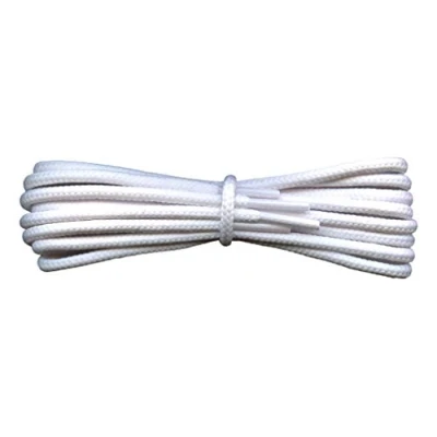 Image of Fabmania White Round Work Boot Laces 75cm 4mm