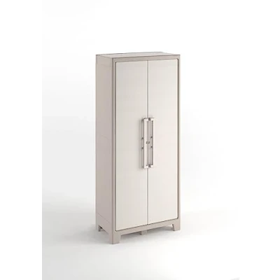Image of Keter Gulliver High Indoor Garage Utility Multi Purpose Cabinet Beige/Sand