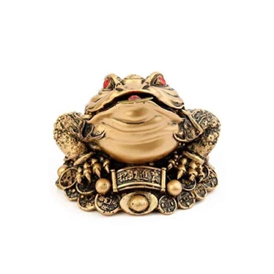 Image of Feng Shui Toad Gold Large