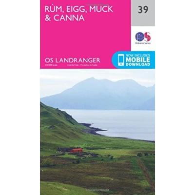 Image of Landranger 39 Rum, Eigg &amp; Muck Map With Digital Version