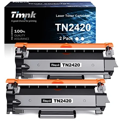Image of Timink Toner Cartridges Replacement for Brother TN2420 TN 2420 TN2410 Compatible with L2510D L2530DW L2550DN L2310D L2350DW L2370DN L2375DWL2710DN L2710DW L2730DW L2750DW (Black, 2 Pack)