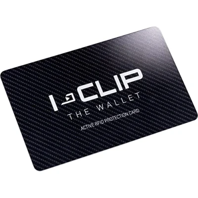 Image of I CLIP rfid Blocker Card, black, wallet