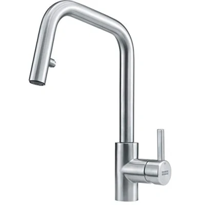 Image of Franke Kitchen Sink tap spout Kubus Pull Out Spray Stainless Steel 115.0529.207, Grey