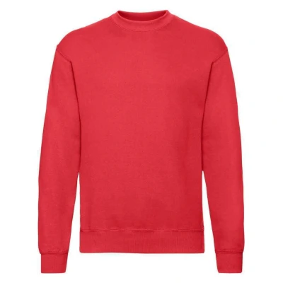 Image of Fruit of the Loom Unisex Adult Classic Drop Shoulder Sweatshirt (Red) Size 3XL