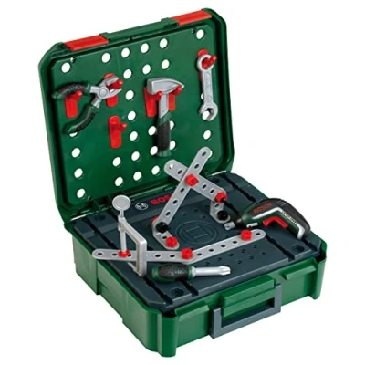 Image of Theo Klein 8396 Bosch Work Bench Case + IXOLINO II I for construction games Incl. tool and accessories Toy children from 3 years