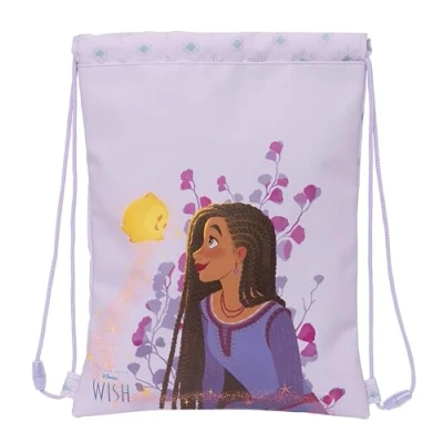 Image of Safta WISH Flat Junior Backpack, Ideal for Children of Different Ages, Comfortable and Versatile, Quality Resistance, 26 x 34 cm, Purple, lilac, Estándar, Casual