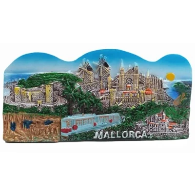 Image of Mallorca Spain 3D Fridge Magnet Travel Souvenir Gift Collection Home &amp; Kitchen Decoration Whiteboard Magnetic Sticker Refrigerator