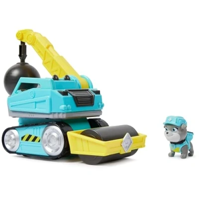 Image of Rubble and Crew, Motor’s Wrecking Ball Toy Truck with Action Figure Movable Construction Toys, Kids’ Toys for Aged 3 Up