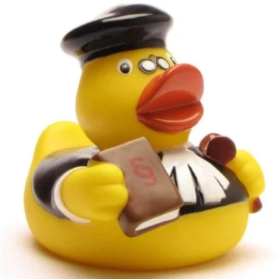 Image of DUCKHSOP I Rubber Duck Judge L: 7,5 cm incl. Keychain