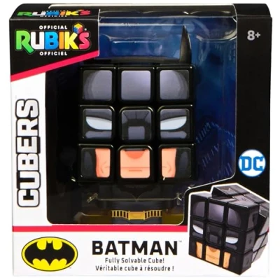 Image of Rubik’s Cube Batman Cuber, Problem Solving Challenging Brain Teaser Collectible Fidget Toy, For Adults &amp; Kids Aged 8+