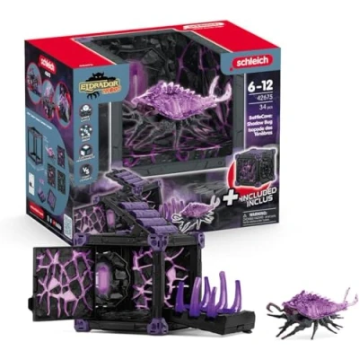 Image of schleich 42675 BattleCave Shadow Bug, from 7 years, ELDRADOR CREATURES Playset, 34 pieces