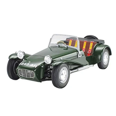 Image of TAMIYA 24357 000 300024357 Alfa Romeo Vehicle 1:24 Lotus Super 7 Series II, Highly Model, Plastic, Assembly kit, Detailed Replica, unpainted, White