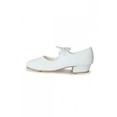 Image of Roch Valley &#039;LHC&#039; Low Heel Canvas Tap Shoe White 5 UK infant / 21.5 EU