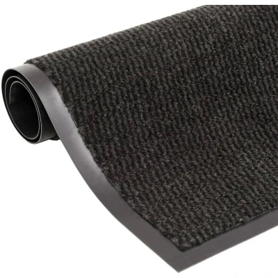 Image of vidaXL Dust Control Mats 2 pcs Rectangular Tufted 40x60 cm Black